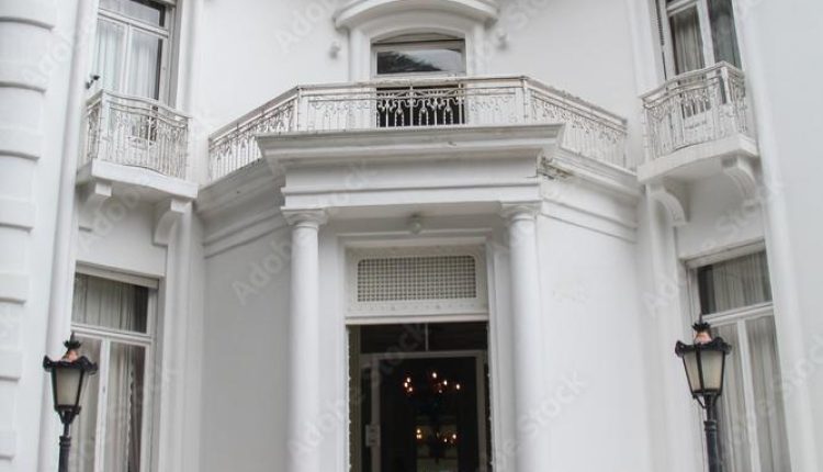 The Atatürk Mansion located in pine forests.